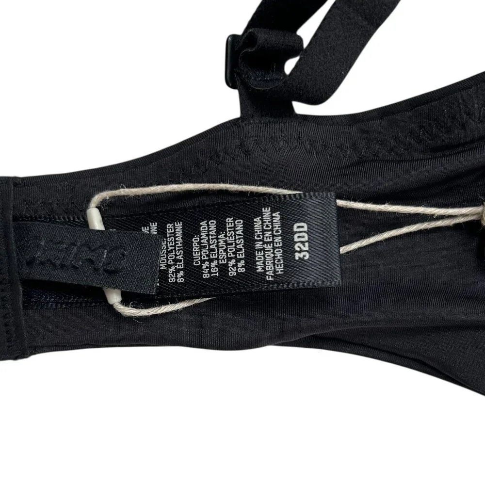 SKIMS Wireless Form Push Up Bra 32DD Onyx Minimalist T-Shirt Comfort - Picture 6 of 8